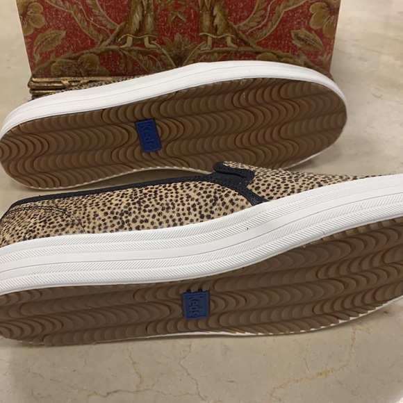 KEDS X KATE SPADE NEW YORK DOUBLE DECKER SLIP ON PONY HAIR TINY DOT PRINT US 8 - Picture 10 of 11